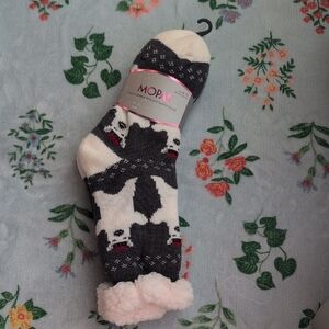 NWT Women's Mopas Polar Bear Cozy Thermal Non-slip Socks